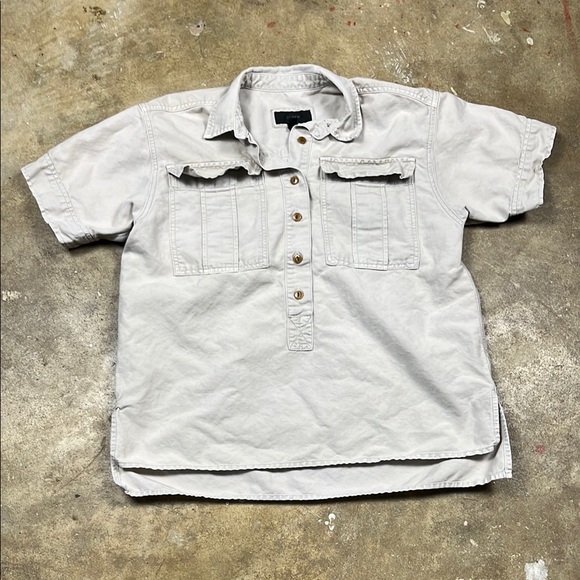 J. Crew Casual Utility Button Down Shirt - Tan/khaki
Size: Medium - Picture 1 of 10